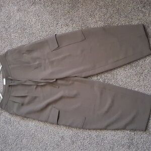 Aritzia Wilfred Army Green High Waisted Cargo Pants 6